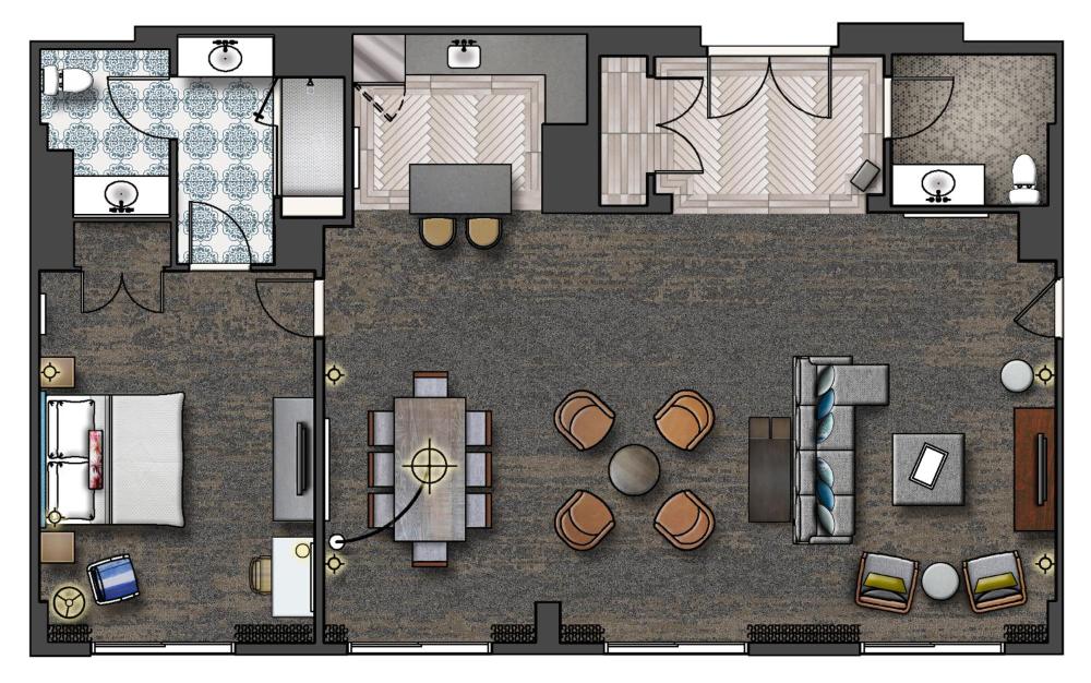 Hospitality Suite (Includes Early Park Admission*) interior